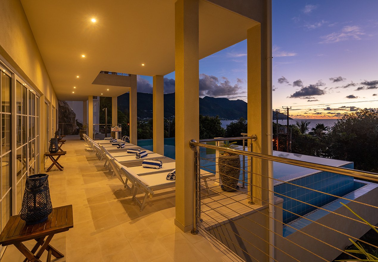 Villa panoramic Sea view hotel Seychelles